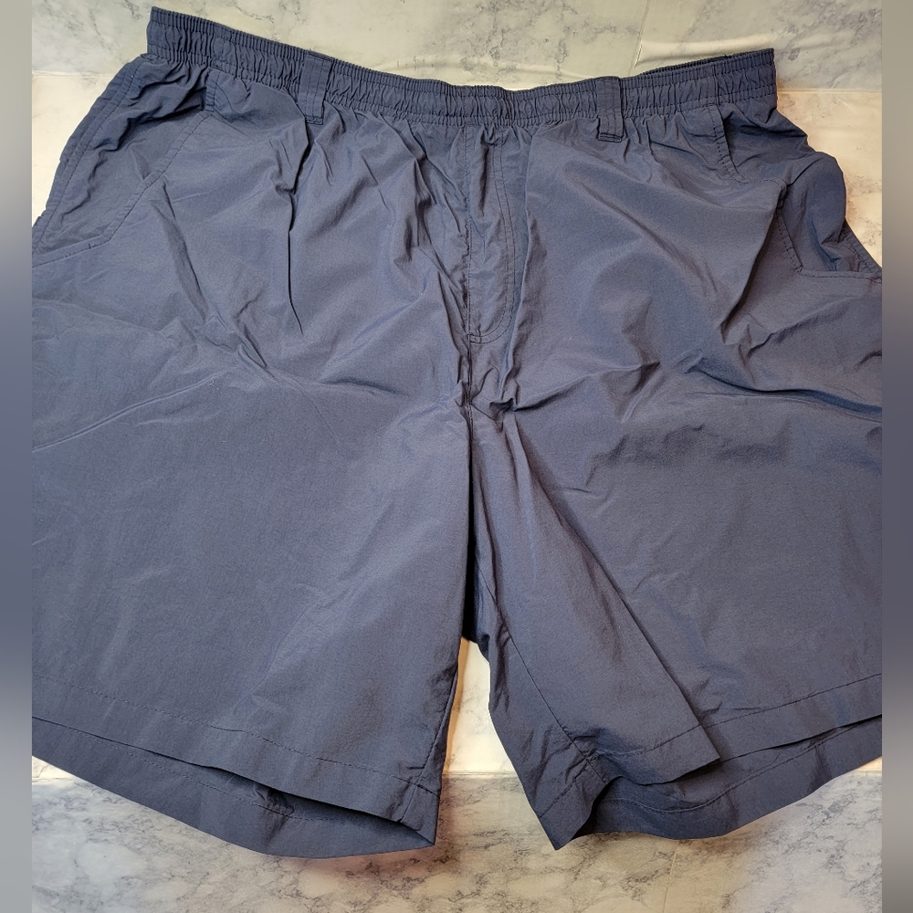 Columbia PGA Shorts Men's Size 2X Sportswear Performance Fishing Gear Dark Blue